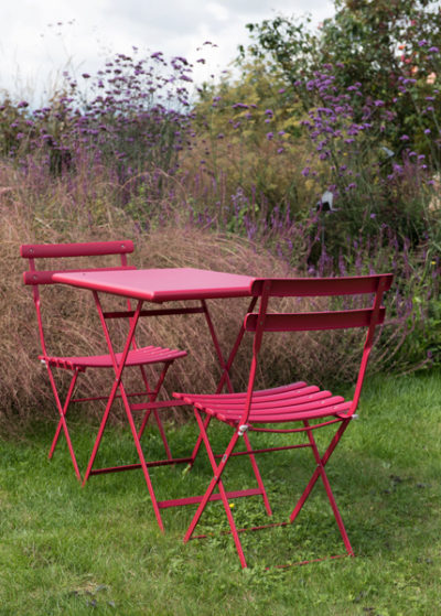 Rome Folding Bistro Set - Crimson crimson
